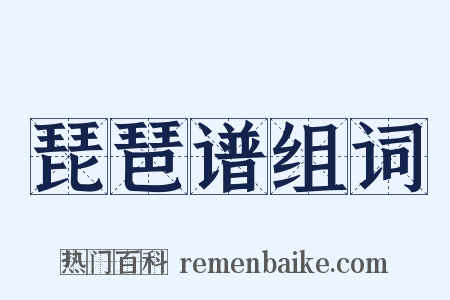 琵琶谱组词是什么意思的图片